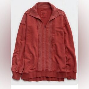 AERIE Open Neck Soft Sweatshirt NWT